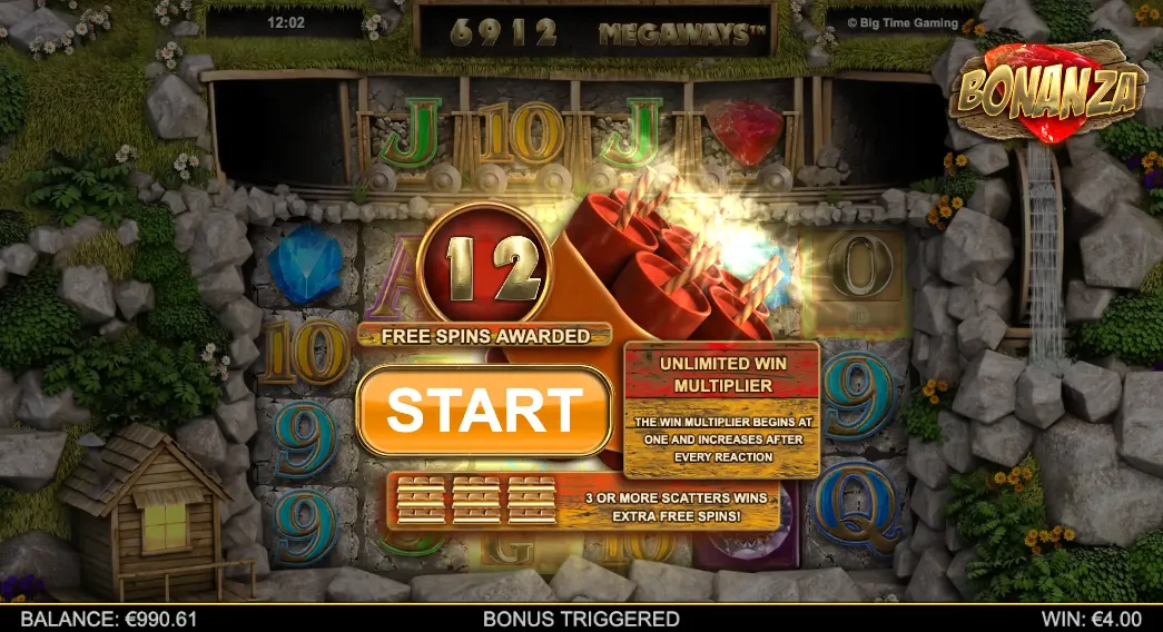 Bonanza Megaways Free Spins